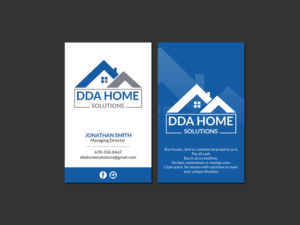 Design de Carte de Visite par Creations Box 2015 pour DDA Home Solutions LLC | Design : #17667240