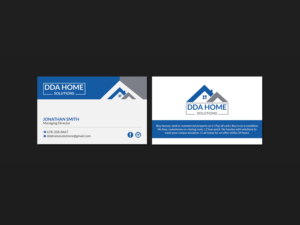 Design de Carte de Visite par Creations Box 2015 pour DDA Home Solutions LLC | Design : #17667247