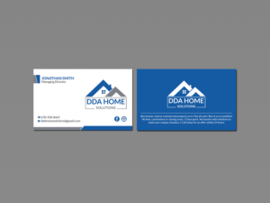 Design de Carte de Visite par Creations Box 2015 pour DDA Home Solutions LLC | Design : #17667251