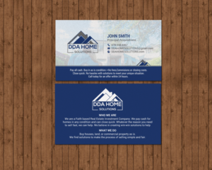 Diseño de Tarjeta de Presentación por chandrayaan.creative para DDA Home Solutions LLC | Diseño: #17643472