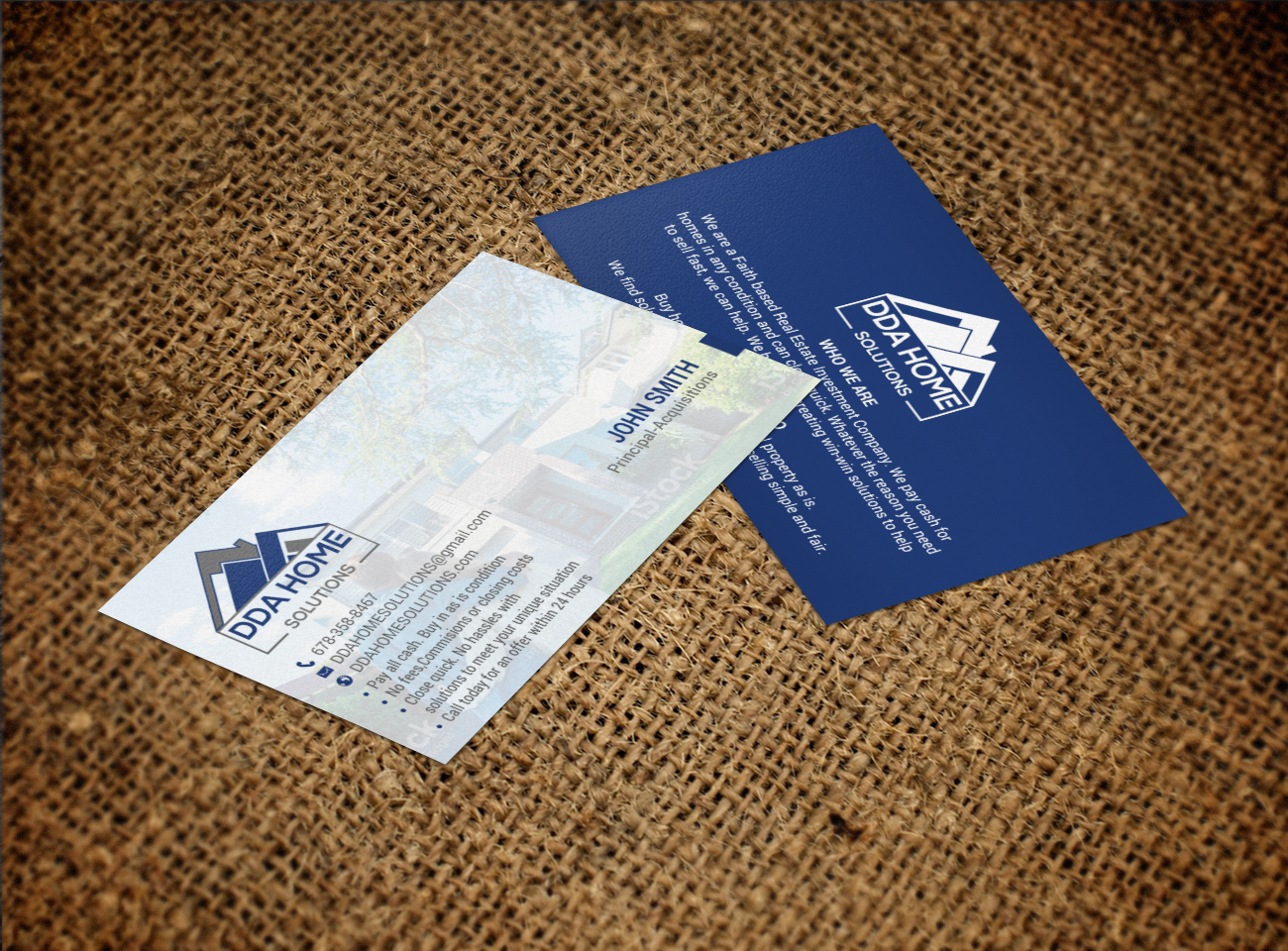 Design de Carte de Visite par chandrayaan.creative pour DDA Home Solutions LLC | Design #17645779