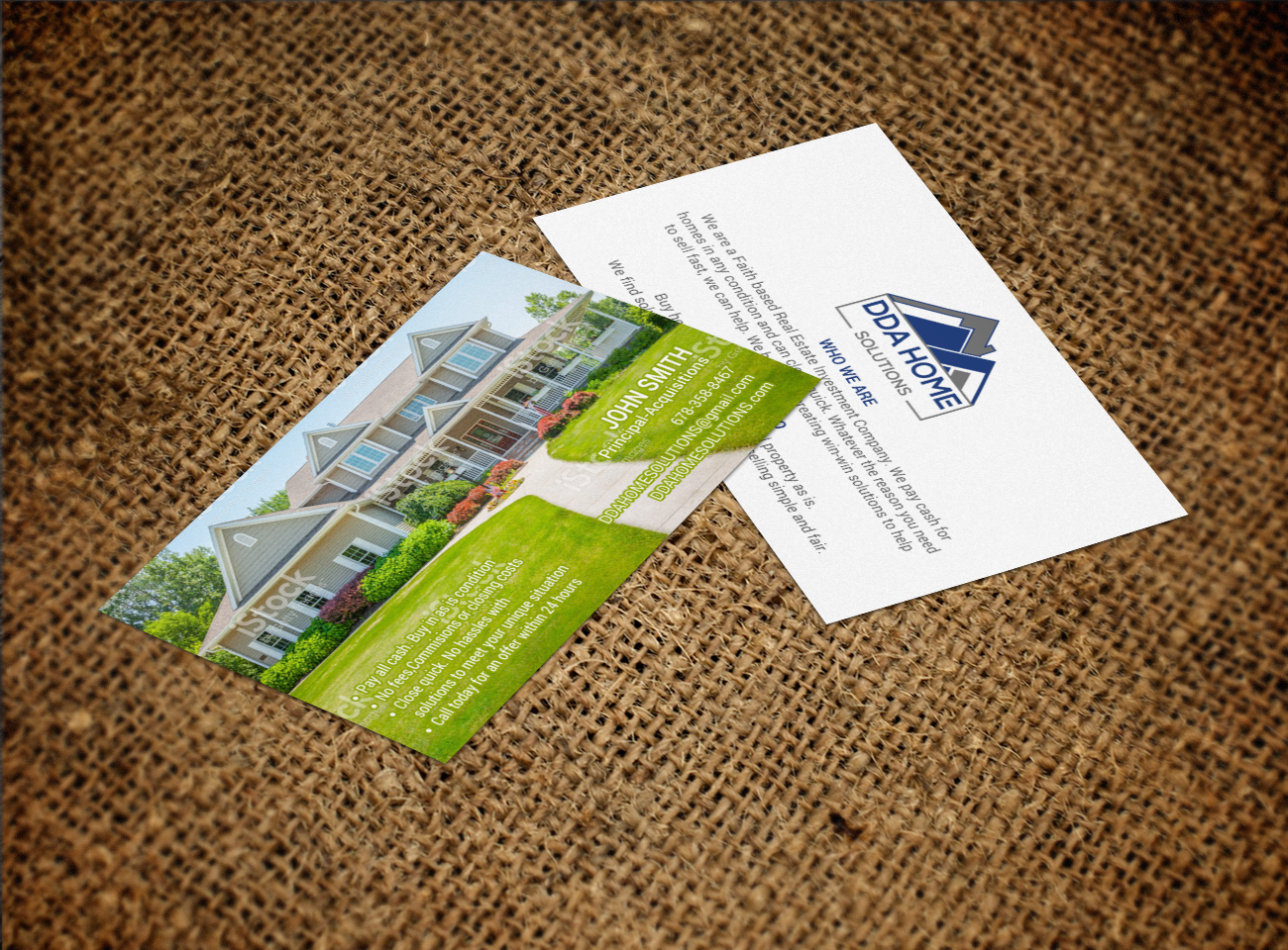 Business Card Design by chandrayaan.creative for DDA Home Solutions LLC | Design #17645845