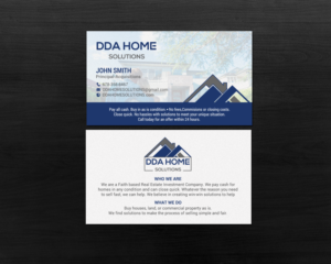 Diseño de Tarjeta de Presentación por chandrayaan.creative para DDA Home Solutions LLC | Diseño: #17647609