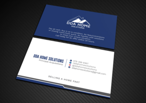 Diseño de Tarjeta de Presentación por Graphic Flame para DDA Home Solutions LLC | Diseño: #17684620