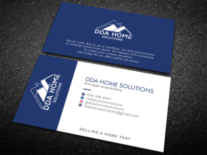 Diseño de Tarjeta de Presentación por Graphic Flame para DDA Home Solutions LLC | Diseño: #17684622