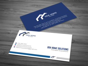 Diseño de Tarjeta de Presentación por Graphic Flame para DDA Home Solutions LLC | Diseño: #17684626