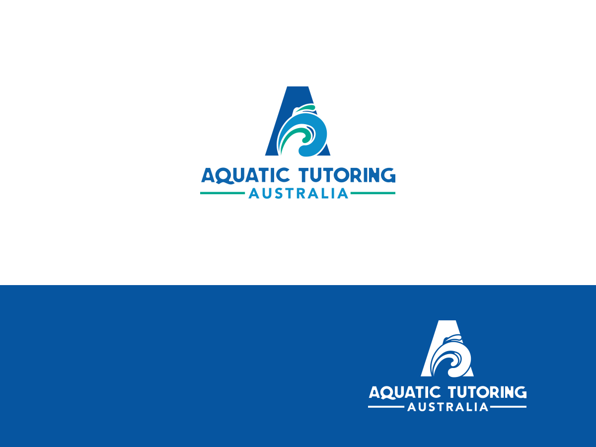 Logo Design by Slant Line Media for Aquatic Tutoring Australia | Design: #17467514