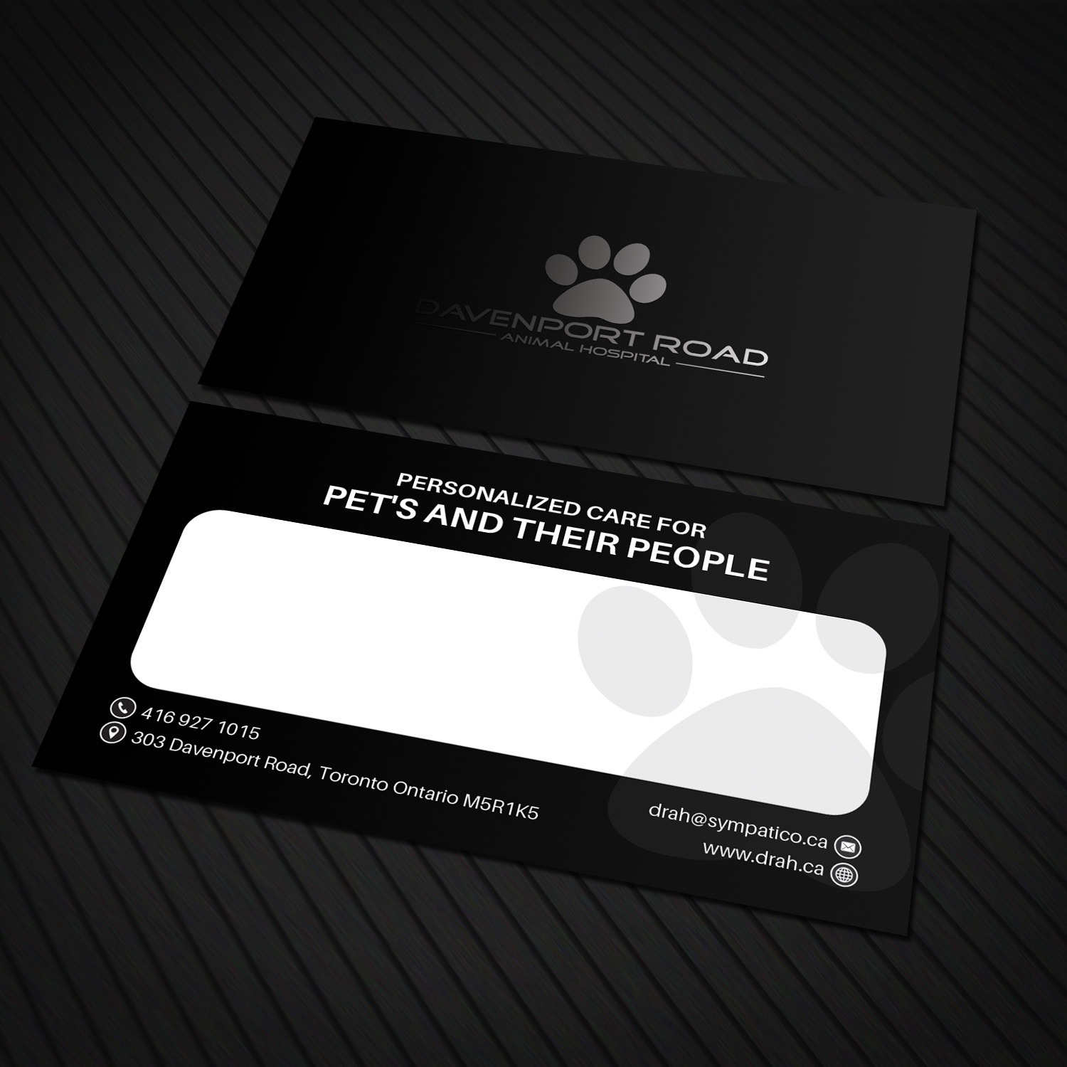 Business Card Design by Sandaruwan for Davenport Road Animal Hospital | Design #17461061