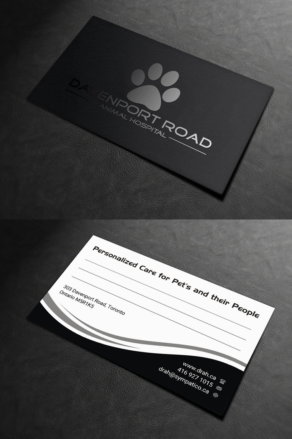 Diseño de Tarjeta de Presentación por INDIAN_Ashok para Davenport Road Animal Hospital | Diseño #17465138