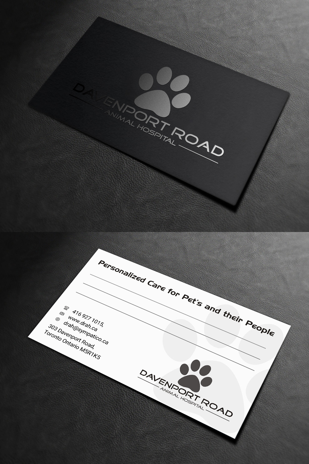 Design de Carte de Visite par INDIAN_Ashok pour Davenport Road Animal Hospital | Design #17465139