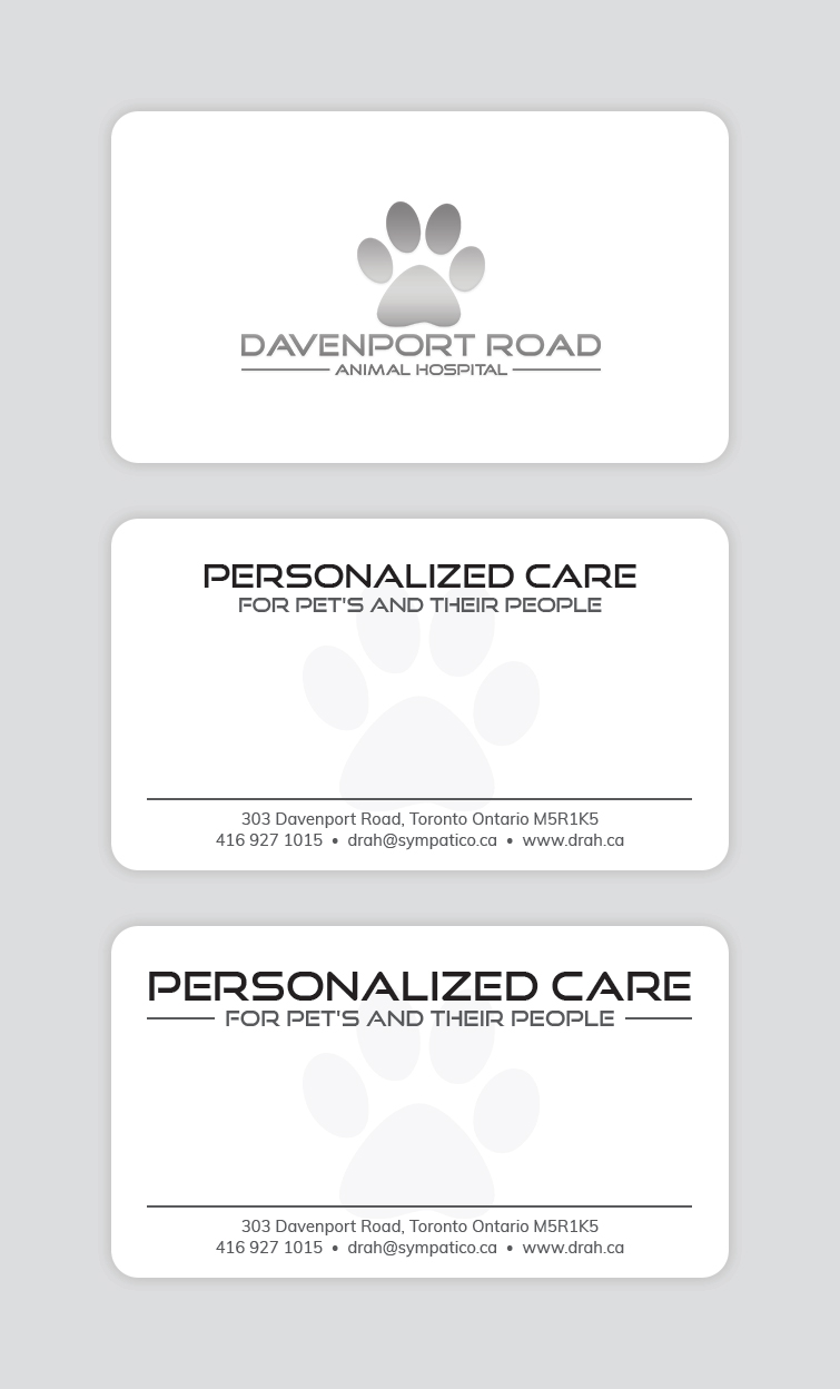 Business Card Design by MIND for Davenport Road Animal Hospital | Design #17501907