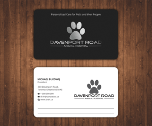 Diseño de Tarjeta de Presentación por Stylez Designz para Davenport Road Animal Hospital | Diseño: #17577364