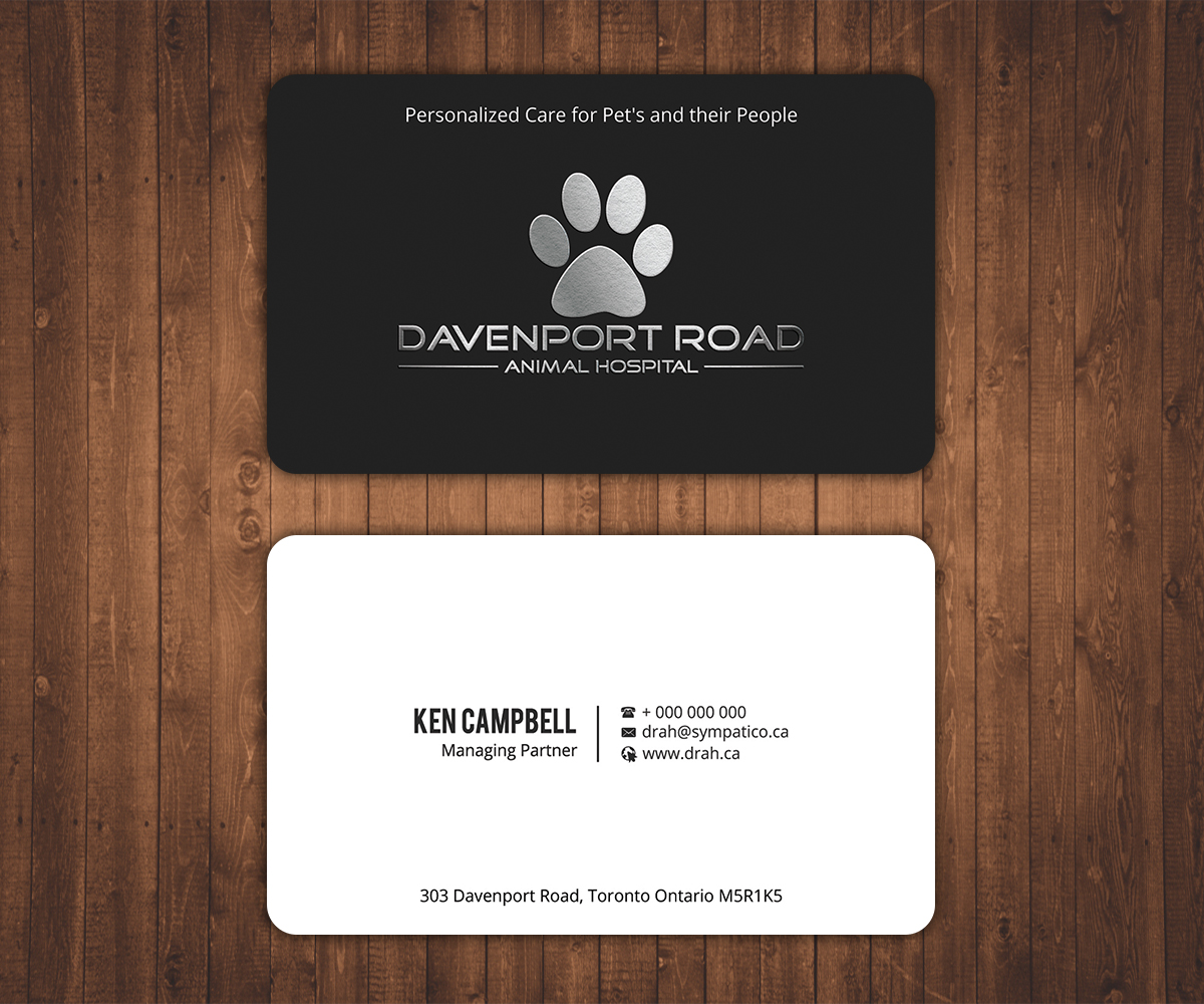 Design de Carte de Visite par Stylez Designz pour Davenport Road Animal Hospital | Design #17577365