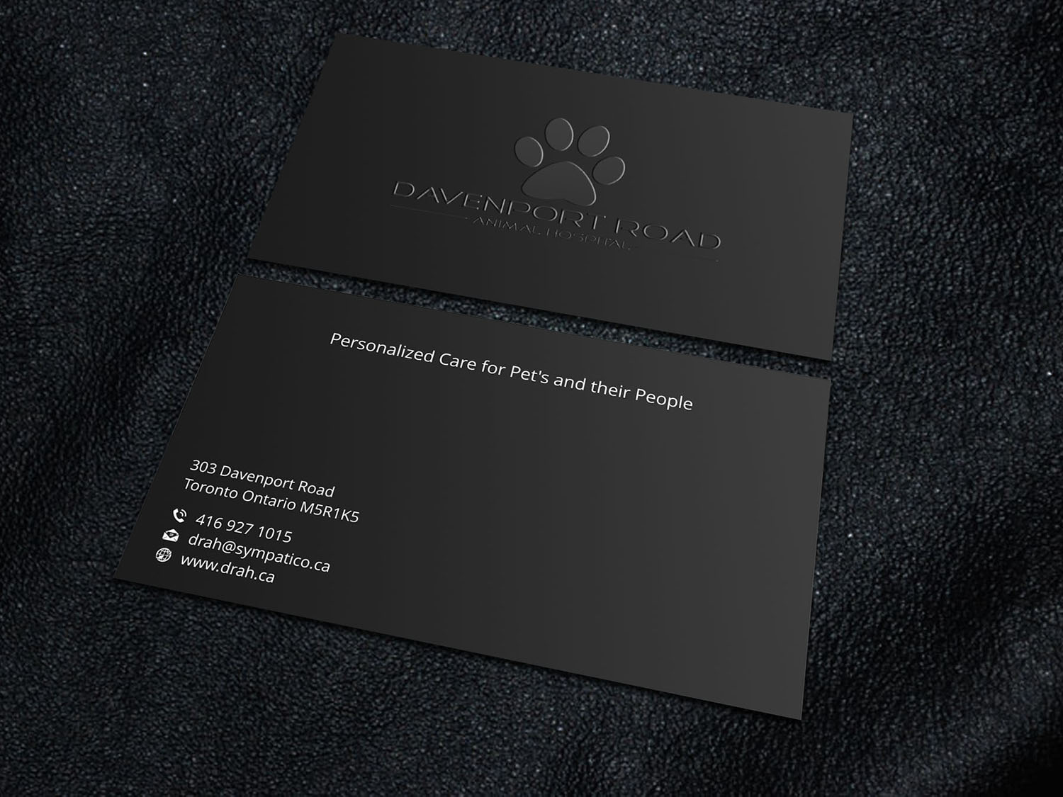 Visitenkarten-Design von Xpert für Davenport Road Animal Hospital | Design #17524810