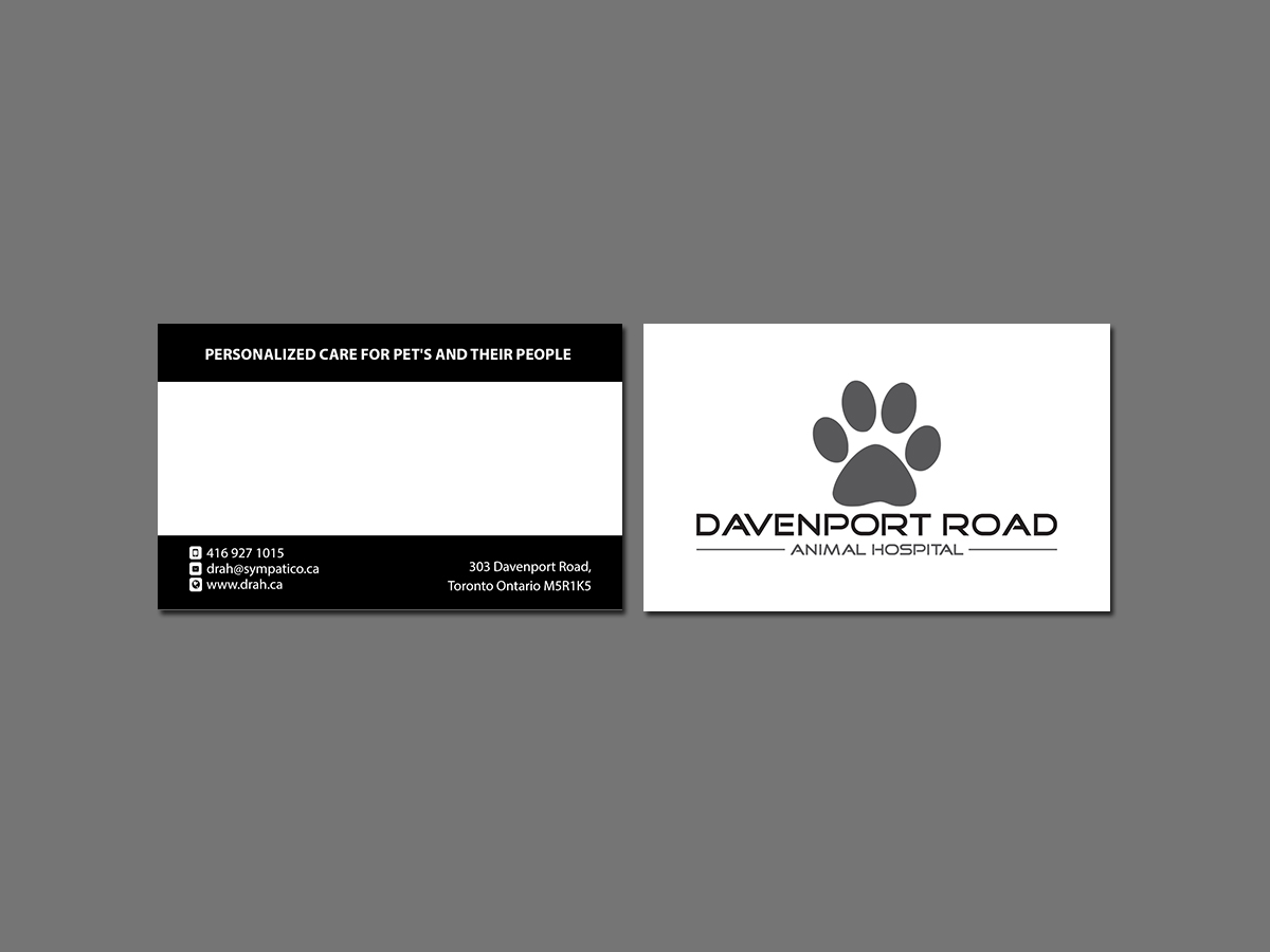 Diseño de Tarjeta de Presentación por Creations Box 2015 para Davenport Road Animal Hospital | Diseño #17475474