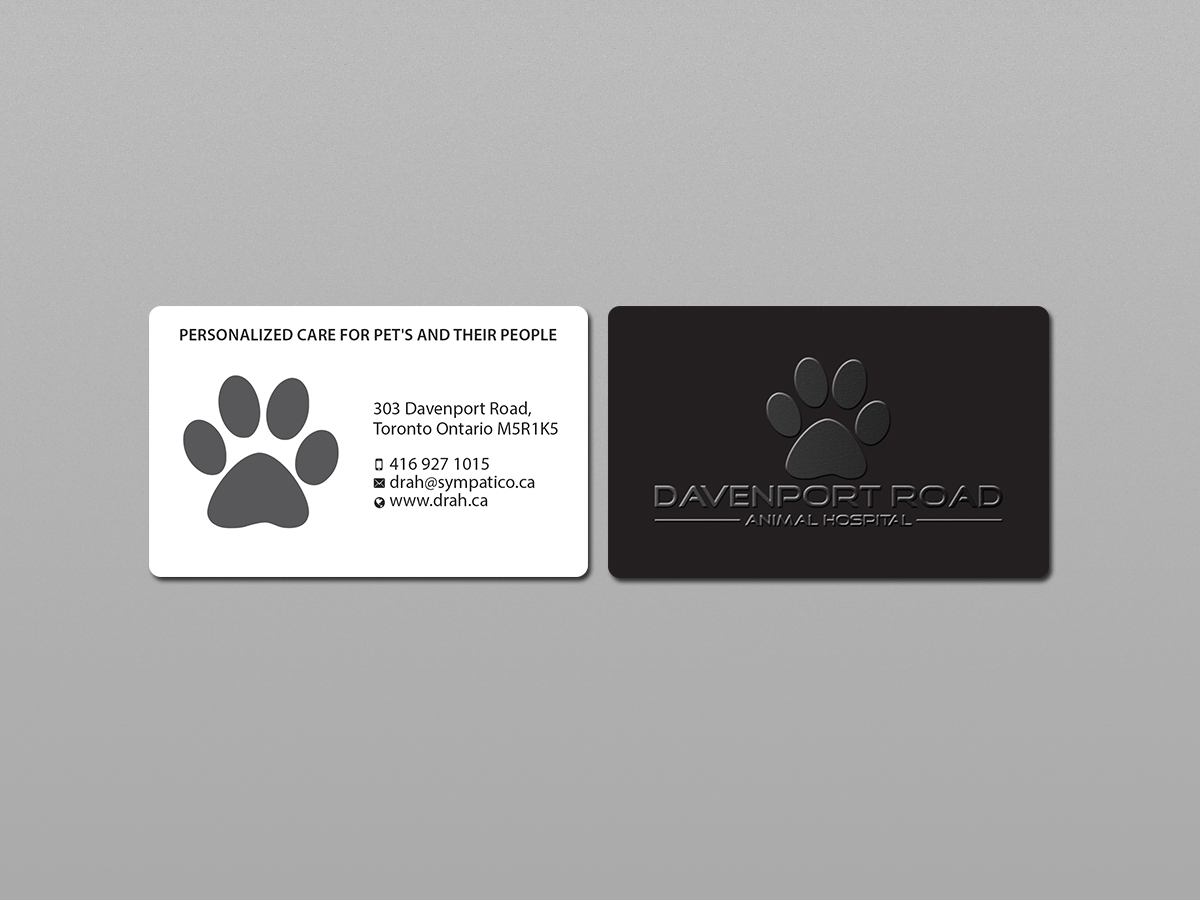 Diseño de Tarjeta de Presentación por Creations Box 2015 para Davenport Road Animal Hospital | Diseño #17475477