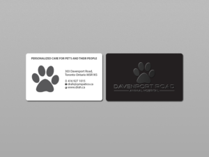 Diseño de Tarjeta de Presentación por Creations Box 2015 para Davenport Road Animal Hospital | Diseño: #17475477