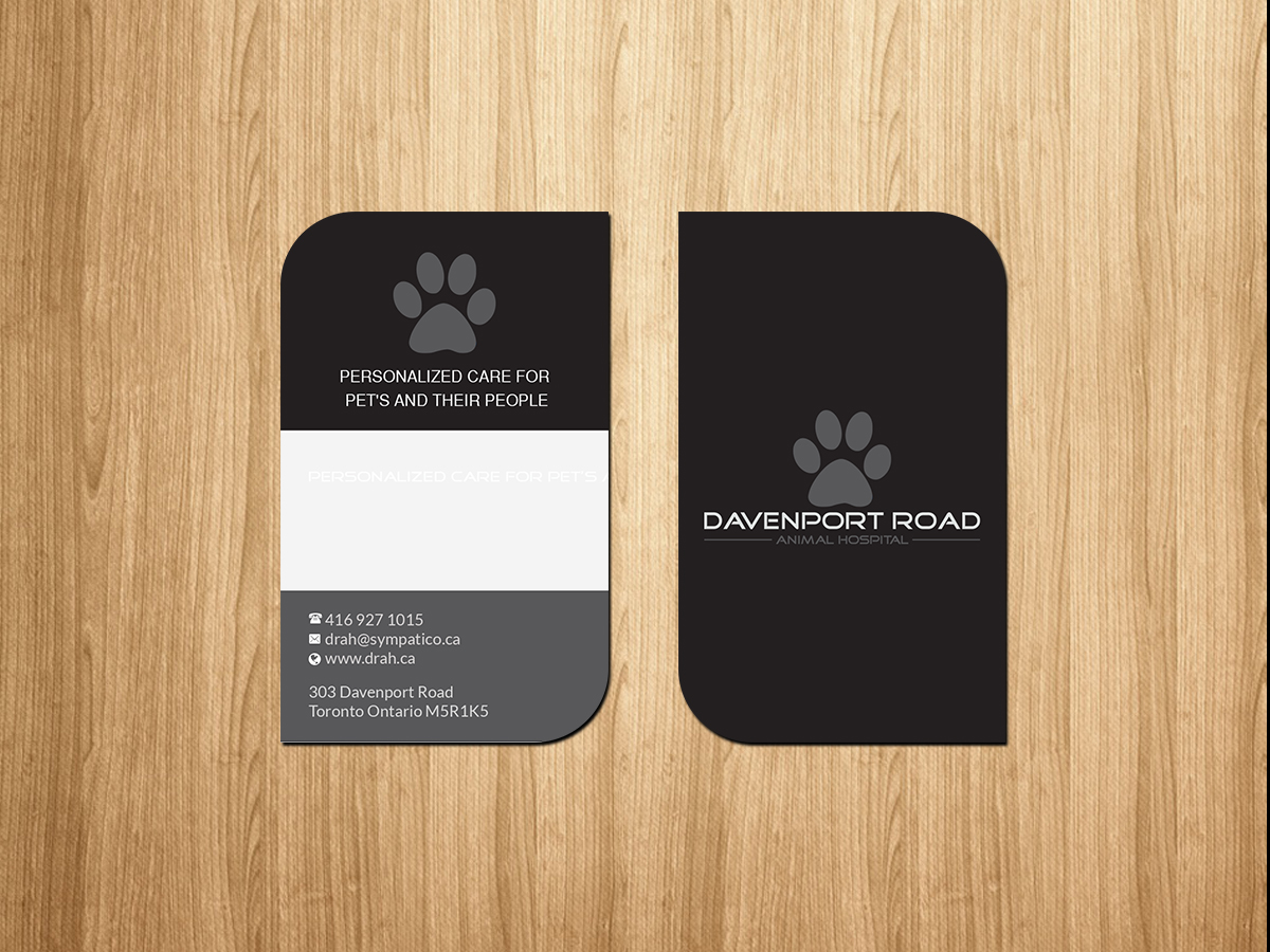 Diseño de Tarjeta de Presentación por Creations Box 2015 para Davenport Road Animal Hospital | Diseño #17489717
