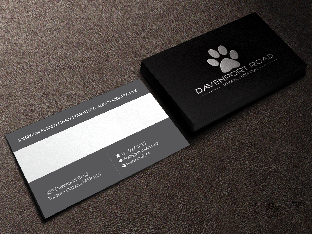 Diseño de Tarjeta de Presentación por Creations Box 2015 para Davenport Road Animal Hospital | Diseño #17489727