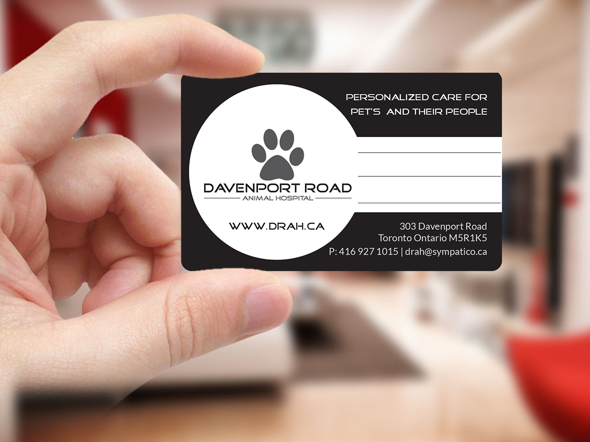 Diseño de Tarjeta de Presentación por Creations Box 2015 para Davenport Road Animal Hospital | Diseño #17489728