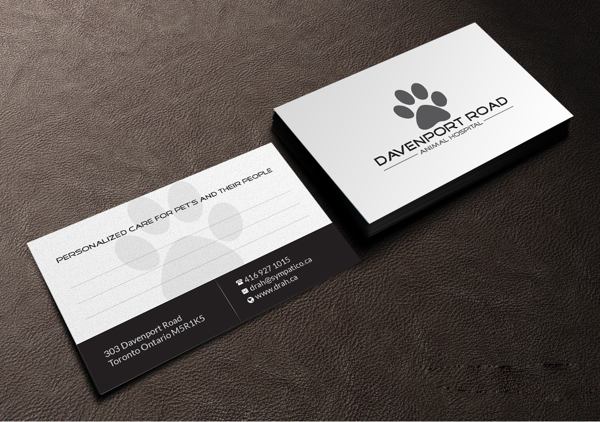 Diseño de Tarjeta de Presentación por Creations Box 2015 para Davenport Road Animal Hospital | Diseño #17489729