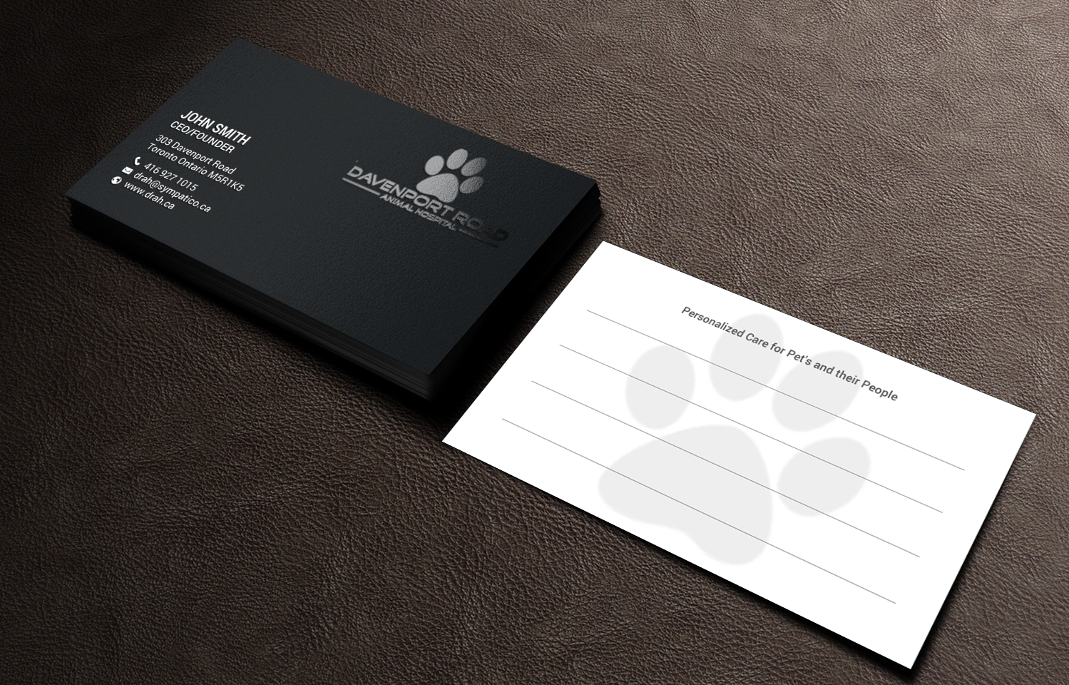 Design de Carte de Visite par chandrayaan.creative pour Davenport Road Animal Hospital | Design #17463999
