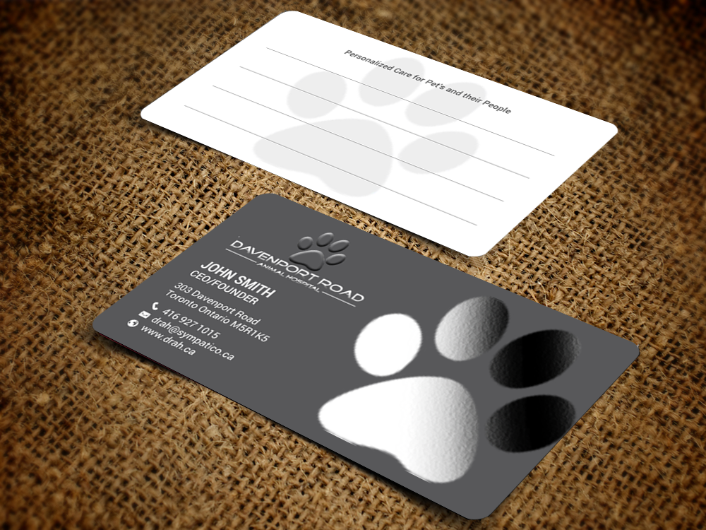 Visitenkarten-Design von chandrayaan.creative für Davenport Road Animal Hospital | Design #17465100
