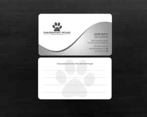Diseño de Tarjeta de Presentación por chandrayaan.creative para Davenport Road Animal Hospital | Diseño: #17465103