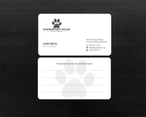Diseño de Tarjeta de Presentación por chandrayaan.creative para Davenport Road Animal Hospital | Diseño: #17465941