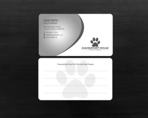 Diseño de Tarjeta de Presentación por chandrayaan.creative para Davenport Road Animal Hospital | Diseño: #17465944