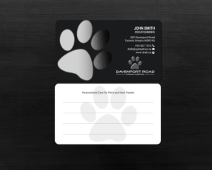Diseño de Tarjeta de Presentación por chandrayaan.creative para Davenport Road Animal Hospital | Diseño: #17466596
