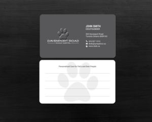 Design de Carte de Visite par chandrayaan.creative pour Davenport Road Animal Hospital | Design : #17466598