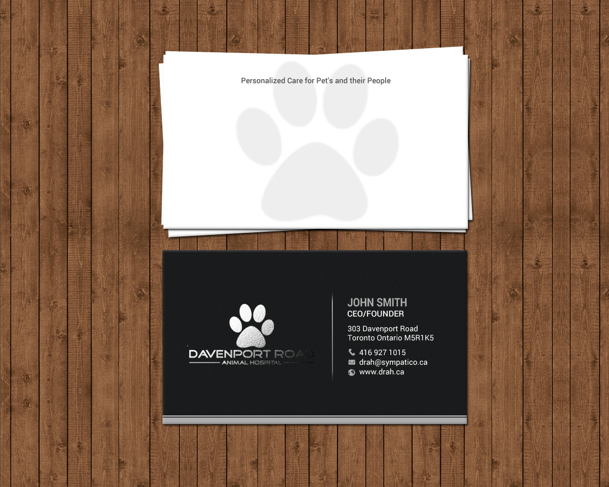 Design de Carte de Visite par chandrayaan.creative pour Davenport Road Animal Hospital | Design #17467771