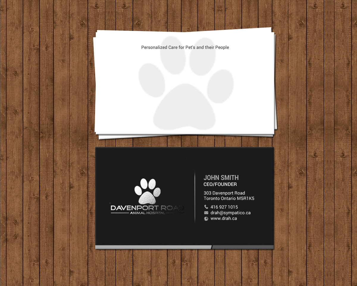 Design de Carte de Visite par chandrayaan.creative pour Davenport Road Animal Hospital | Design #17467772