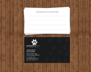 Diseño de Tarjeta de Presentación por chandrayaan.creative para Davenport Road Animal Hospital | Diseño: #17467836