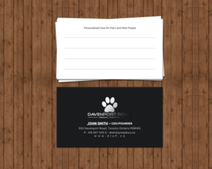 Diseño de Tarjeta de Presentación por chandrayaan.creative para Davenport Road Animal Hospital | Diseño: #17467875