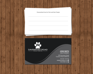 Diseño de Tarjeta de Presentación por chandrayaan.creative para Davenport Road Animal Hospital | Diseño: #17467876