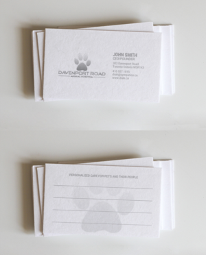 Business Card Design by chandrayaan.creative for Davenport Road Animal Hospital | Design #17473830