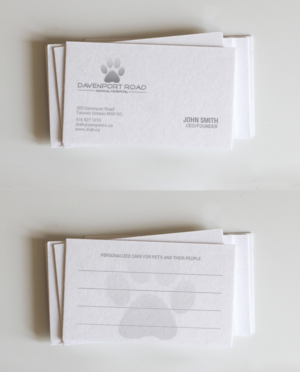 Diseño de Tarjeta de Presentación por chandrayaan.creative para Davenport Road Animal Hospital | Diseño: #17473831