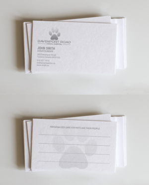 Diseño de Tarjeta de Presentación por chandrayaan.creative para Davenport Road Animal Hospital | Diseño: #17473832
