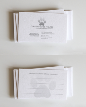 Diseño de Tarjeta de Presentación por chandrayaan.creative para Davenport Road Animal Hospital | Diseño: #17473908