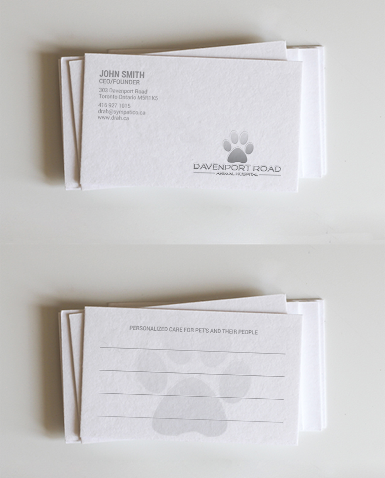 Visitenkarten-Design von chandrayaan.creative für Davenport Road Animal Hospital | Design #17473909