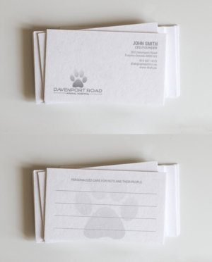 Diseño de Tarjeta de Presentación por chandrayaan.creative para Davenport Road Animal Hospital | Diseño: #17473910