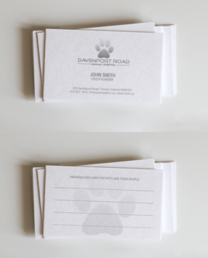 Diseño de Tarjeta de Presentación por chandrayaan.creative para Davenport Road Animal Hospital | Diseño: #17473913