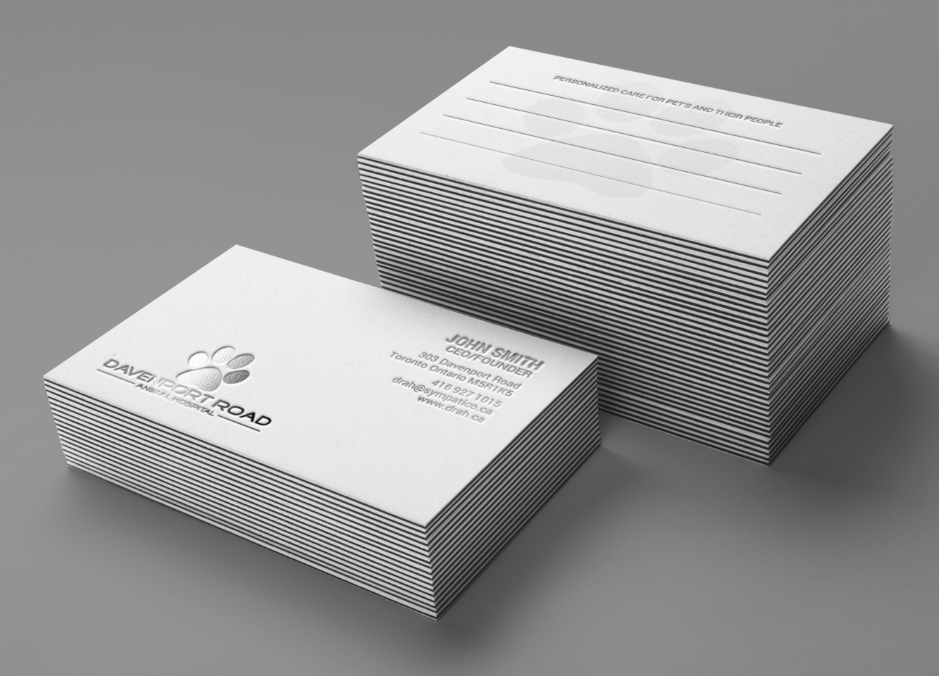 Business Card Design by chandrayaan.creative for Davenport Road Animal Hospital | Design #17474019