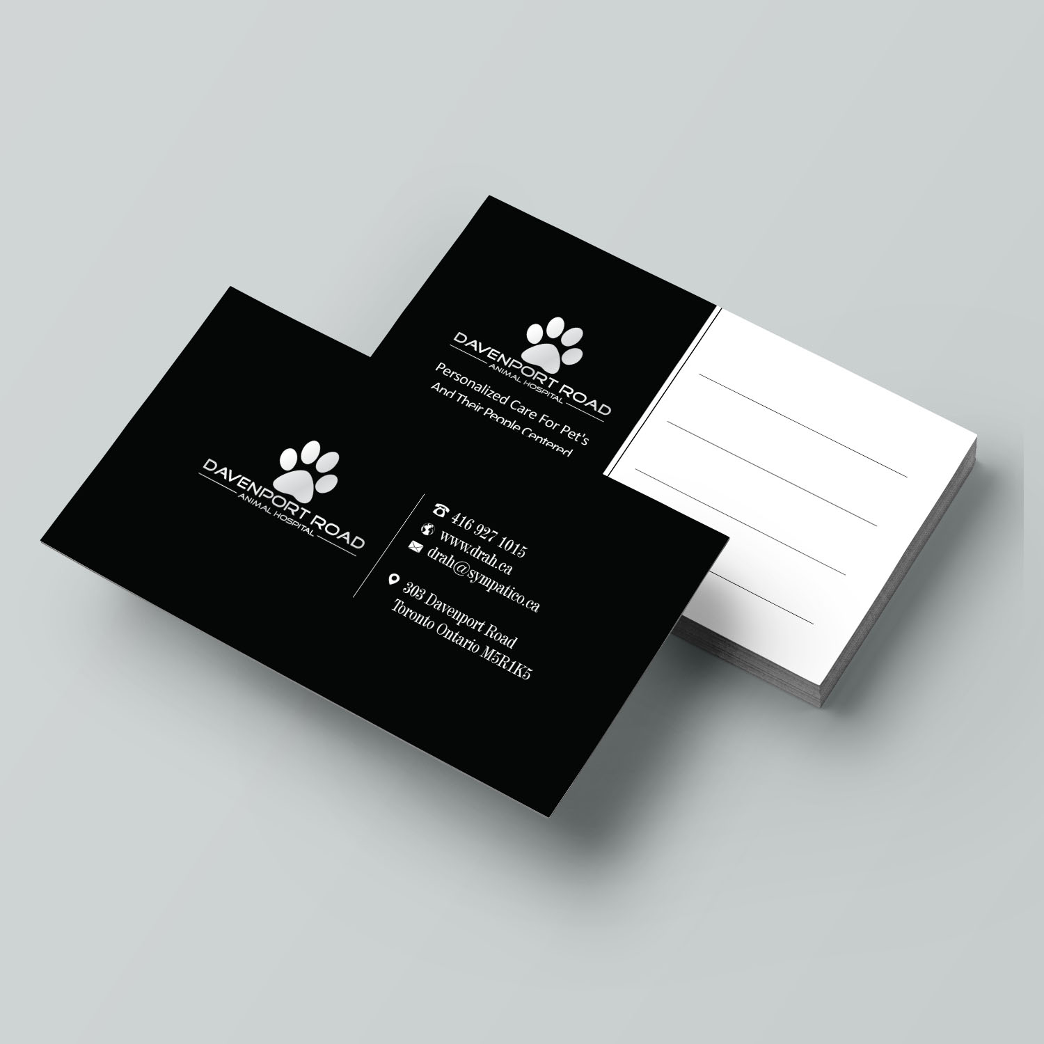 Design de Carte de Visite par Creative Jiniya pour Davenport Road Animal Hospital | Design #17457818