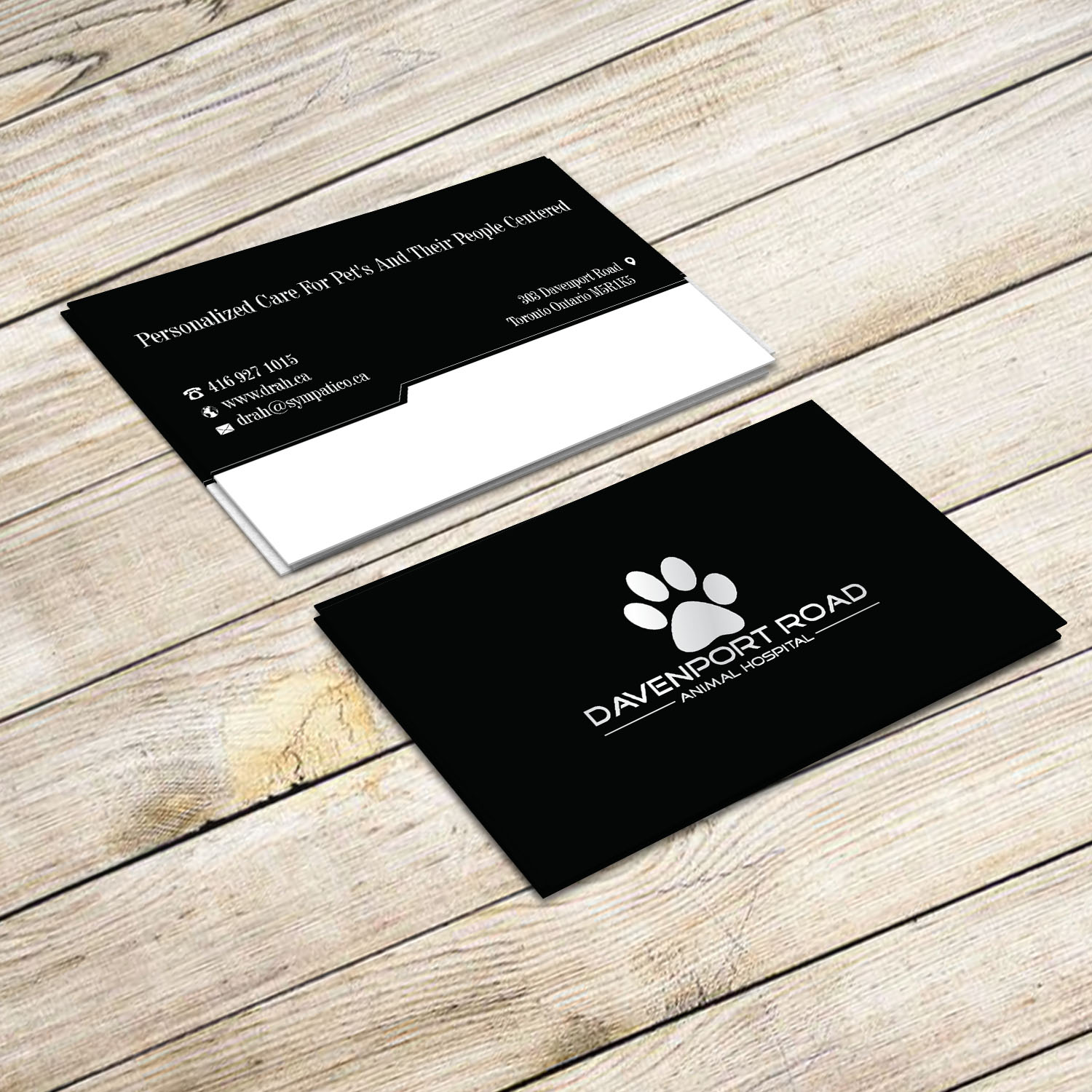 Diseño de Tarjeta de Presentación por Creative Jiniya para Davenport Road Animal Hospital | Diseño #17457819