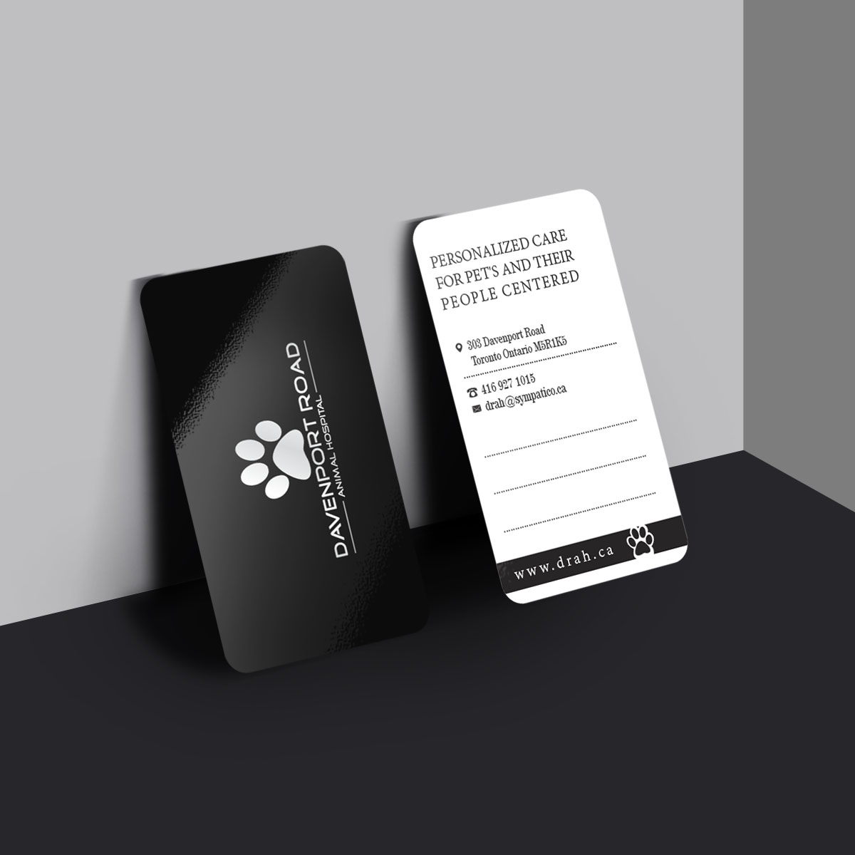 Design de Carte de Visite par Creative Jiniya pour Davenport Road Animal Hospital | Design #17469935