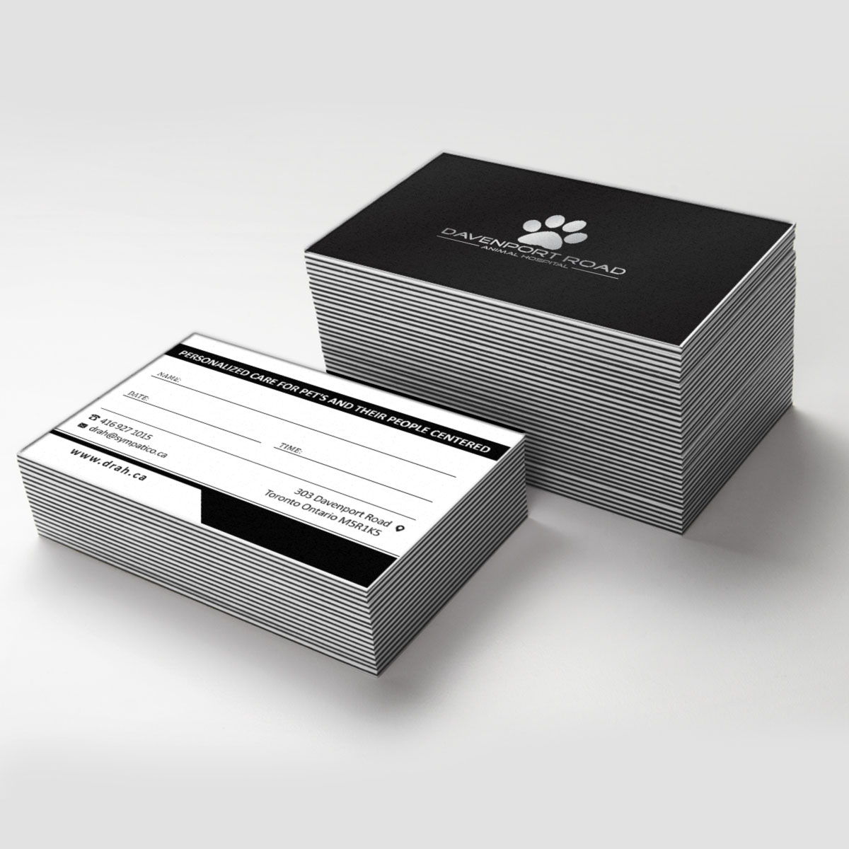 Business Card Design by Creative Jiniya for Davenport Road Animal Hospital | Design #17507614