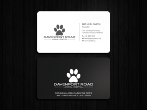Design de Carte de Visite par Tripti Ranjan Gain pour Davenport Road Animal Hospital | Design : #17460058